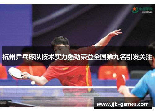 杭州乒乓球队技术实力强劲荣登全国第九名引发关注